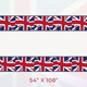 54 Inch x 108 Inch Union Jack Rectangular Plastic Tablecover